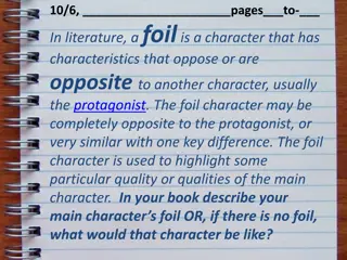 Literary Foils: Character Contrasts and Development