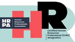 Certified Human Resources Professional (CHRE) Designation Overview