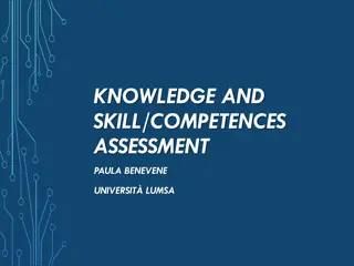 Knowledge, Competence, and Ability Assessment