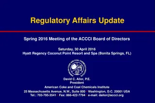 U.S. Coke Industry Regulatory Issues