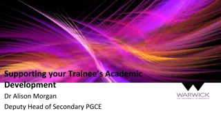 Supporting Trainee Academic Development: PGCE Modules & University-School Collaboration