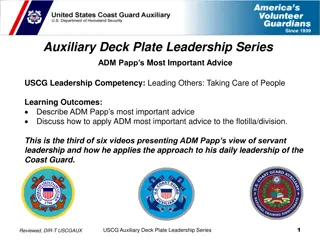 ADM Papp's Most Important Leadership Advice and Application Strategies