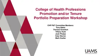 Effective Service Levels in Health Professions Promotion and Tenure Portfolio Preparation