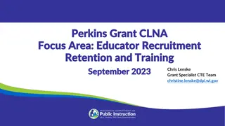 Strategies for Educator Recruitment, Retention & Training in CTE