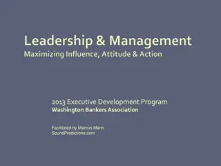 Leadership Development and Influence Techniques for Banking Professionals