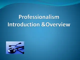 Professionalism Course for Second Year Medical Students