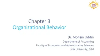 Organizational Behavior and its Impact on Performance