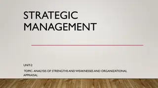 Analysis of Strengths and Weaknesses in Organizational Appraisal