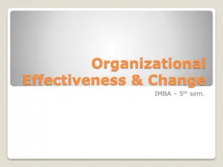 Essential Aspects of Organizational Change