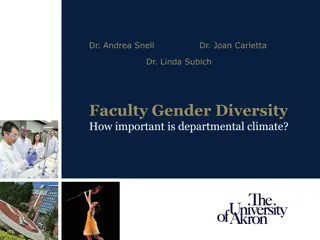 Analyzing Departmental Diversity Climate Impact on Faculty Outcomes