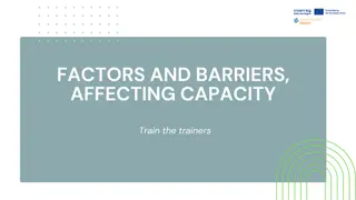 Factors and Barriers Influencing Organizational Capacity Building