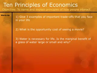 Principles of How People Interact in Economics