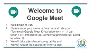 Google Meet for Digital Pedagogy