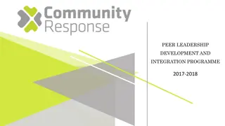 Peer Leadership Development and Integration Programme 2017-2018