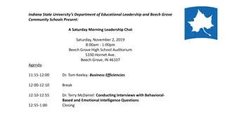 Leadership Chat on Business Efficiencies and Educational Development