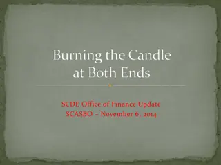 SCDE Office of Finance Update and Budget Request Summary