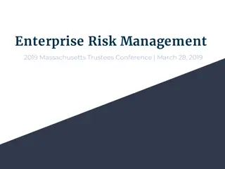 Enterprise Risk Management at Massachusetts Trustees Conference 2019
