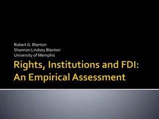 Influence of Rights and Institutions on FDI in Industrial Sectors
