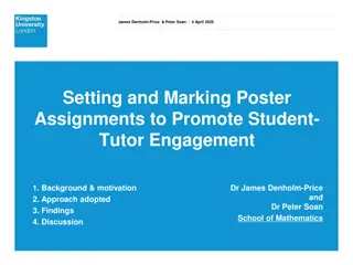 Promoting Student-Tutor Engagement through Poster Assignments
