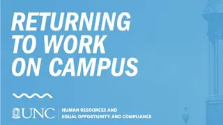 Workplace Safety and Health Guidelines for University Employees Returning to Campus