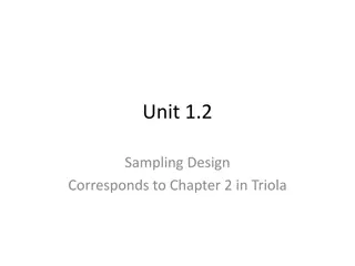 Sampling Design in Statistics