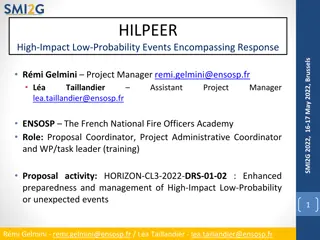 Enhancing Preparedness for High-Impact Low-Probability Events - SMI2G Project 2022