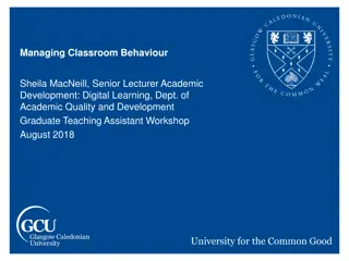 Managing Classroom Behavior: Insights and Strategies