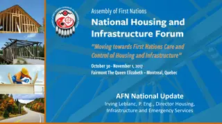 First Nations Housing and Infrastructure Initiatives