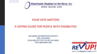 Guide to Voting for People with Disabilities in Westchester County