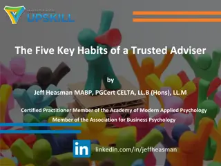 Key Habits of a Trusted Adviser - Building Trust in Professional Relationships