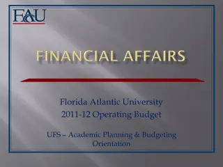 Florida Atlantic University 2011-12 Operating Budget