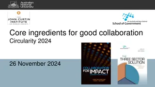 Ingredients for Effective Collaboration in Circular Economy Transformations
