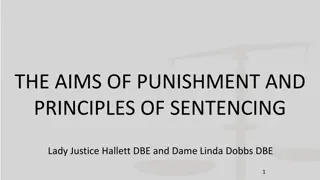 Principles of Punishment, Sentencing, and Rehabilitation