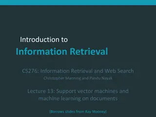 Support Vector Machines for Text Classification