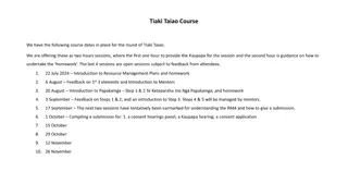 Tiaki Taiao: Resource Management Plans and Beyond