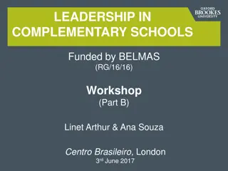 Team Development Stages and Dynamics in Complementary Schools