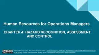 Hazard Recognition, Assessment, and Control in Operations Management