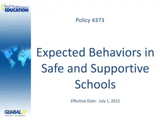 Expected Student Dispositions in Supportive Schools