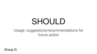 Effective Recommendations for Future Action