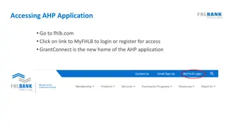 Registering for AHP Application Assistance
