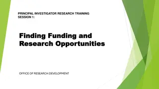 Finding Federal Funding Opportunities for Research: Tips and Resources