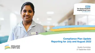 Compliance Plan Update Reporting for July and August 2022