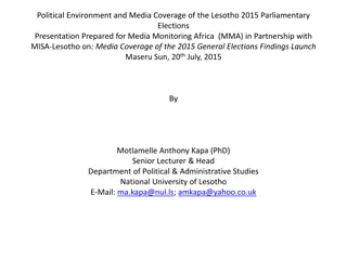 Media Coverage and Political Landscape in Lesotho's 2015 Elections