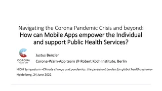 Empowering Individuals and Public Health Services through Mobile Apps