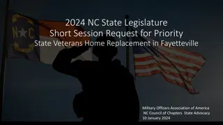 2024 NC State Legislature Short Session Request for Veterans Home Replacement