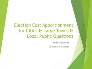 Election Cost Apportionment in Municipalities and Towns