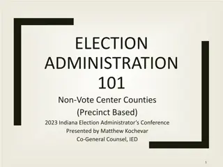 Indiana Election Administration Guidelines for Polling Locations
