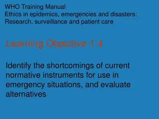 Enhancing Research Ethics in Public Health Emergencies