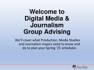 Digital Media Production, Media Studies, and Journalism Majors Overview