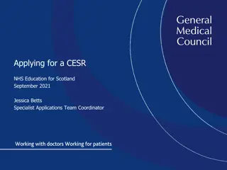 CESR Application Guide for Medical Professionals